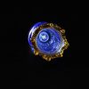 Cazoleta de Cristal Calavera con Corona 18mm Azul