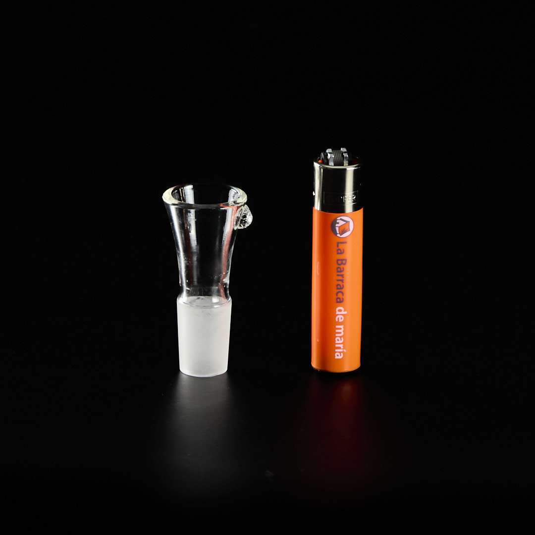Cazoleta de Cristal Simple con Hueco Ancho 18mm