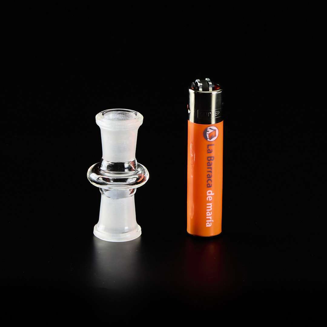 Adaptador de cristal Hembra 14mm Hembra 14mm