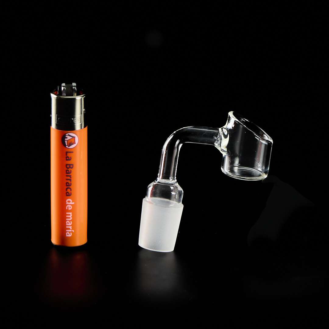 Banger de Cristal Macho 90º 18mm