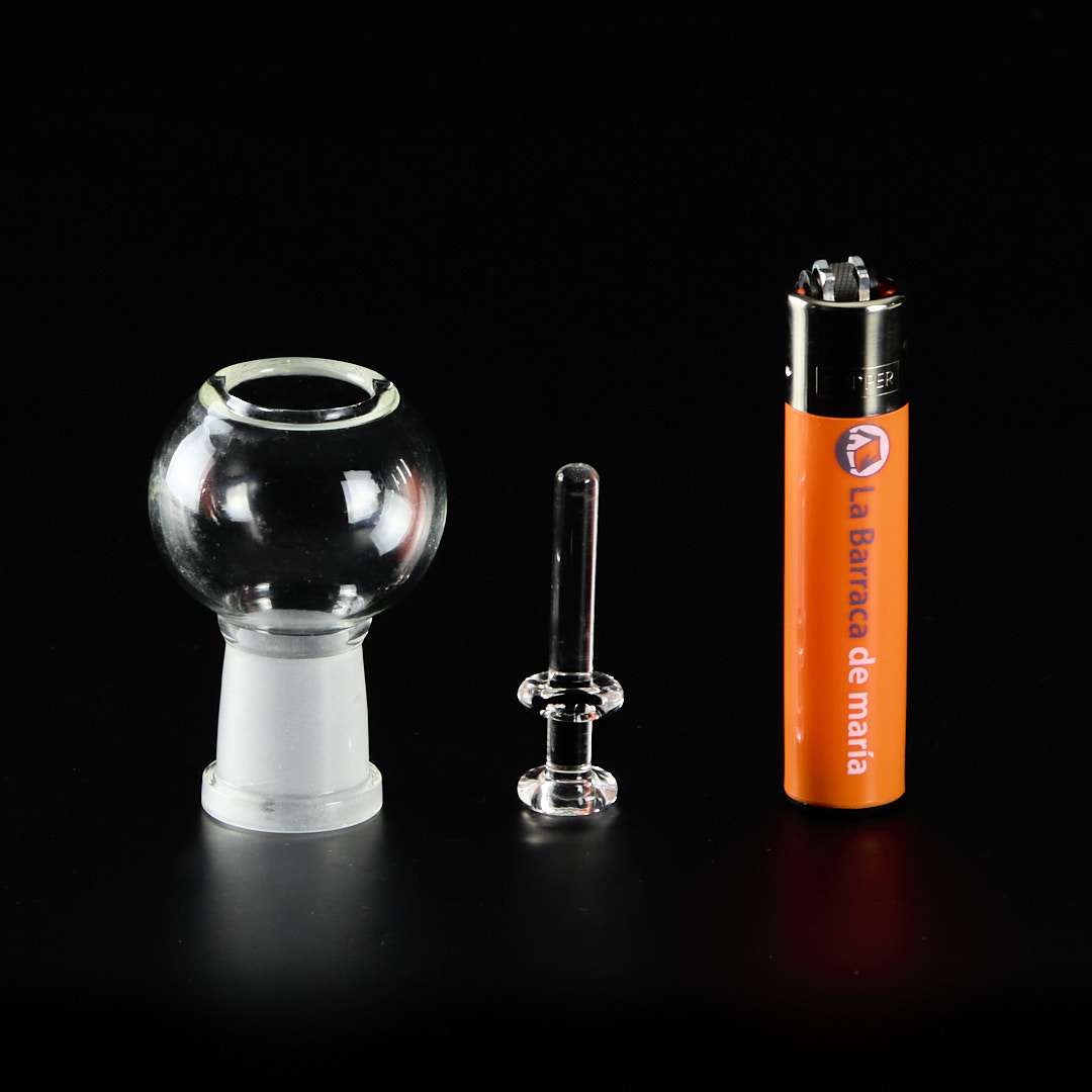 Cúpula de Borosilicato + Clavo Circular Hembra 14mm