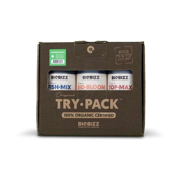 Trypack Outdoor de Biobizz Pack de Fertilizantes Orgánicos