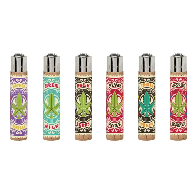 Mechero Clipper Classic con funda de corcho - Strains