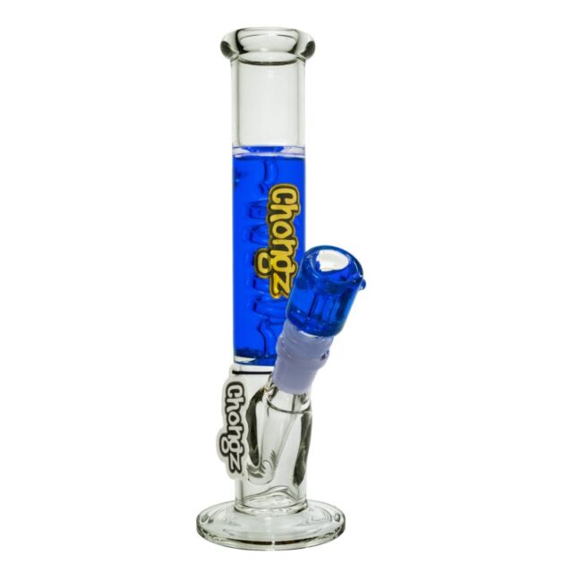 Bong cristal 23cm Blue Banana con Liquido Congelable