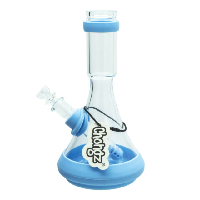 Bong cristal y silicona 23cm Emmet M - Blue
