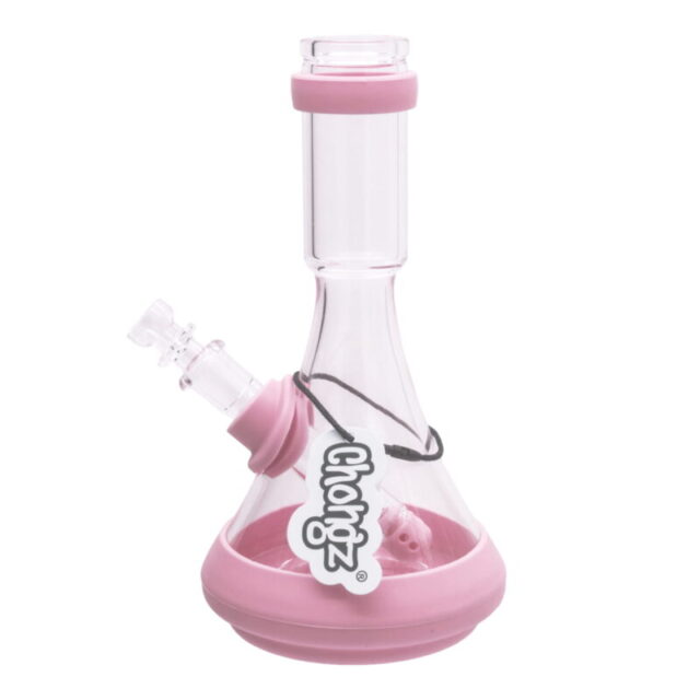 Bong cristal y silicona 23cm Emmet M - Pink
