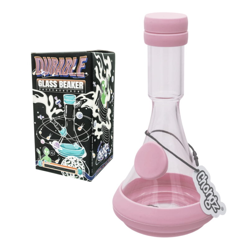 Bong cristal y silicona 23cm Emmet M - Pink