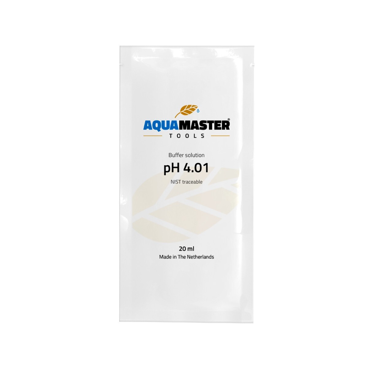 Solución de calibración pH 4.01 sobres de Aqua Master