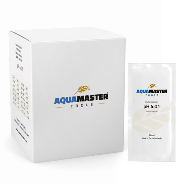 Solución de calibración pH 4.01 sobres de Aqua Master