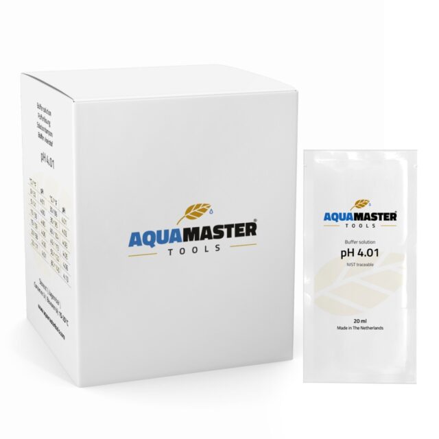 Solución de calibración pH 4.01 sobres de Aqua Master