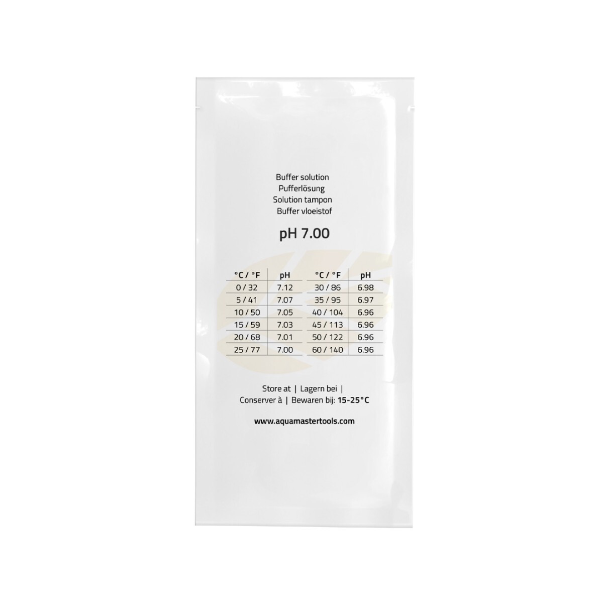 Solución de calibración pH 7.00 sobres 20 ml de Aqua Master