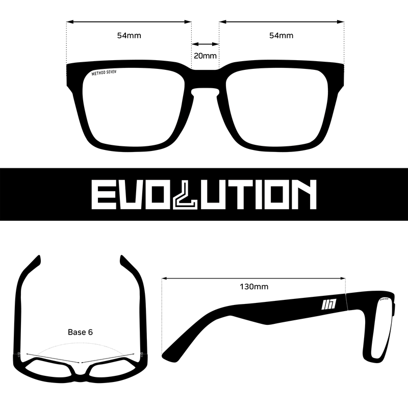 Gafas Evolution FX2 negro mate de Method Seven