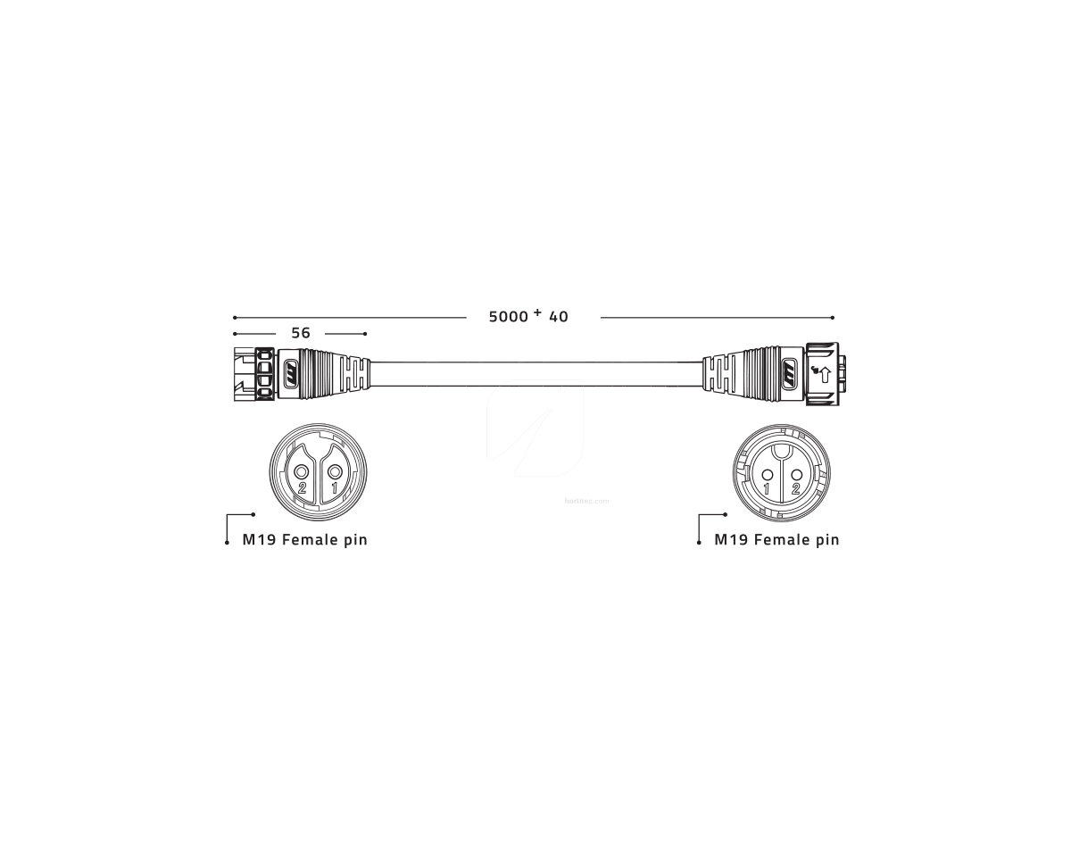 Cables extensión 5 m Zeus de Lumatek