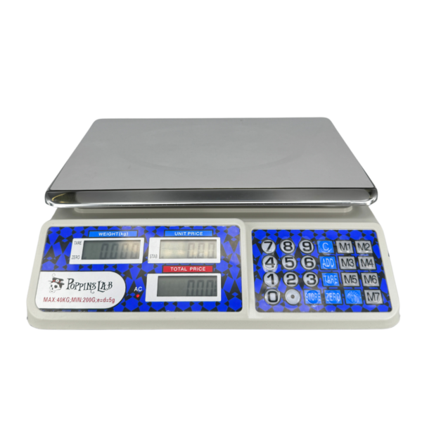 Báscula digital 200 g–40 kg de Poppins Lab