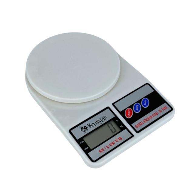 Báscula digital 1 g–10 kg de Poppins Lab